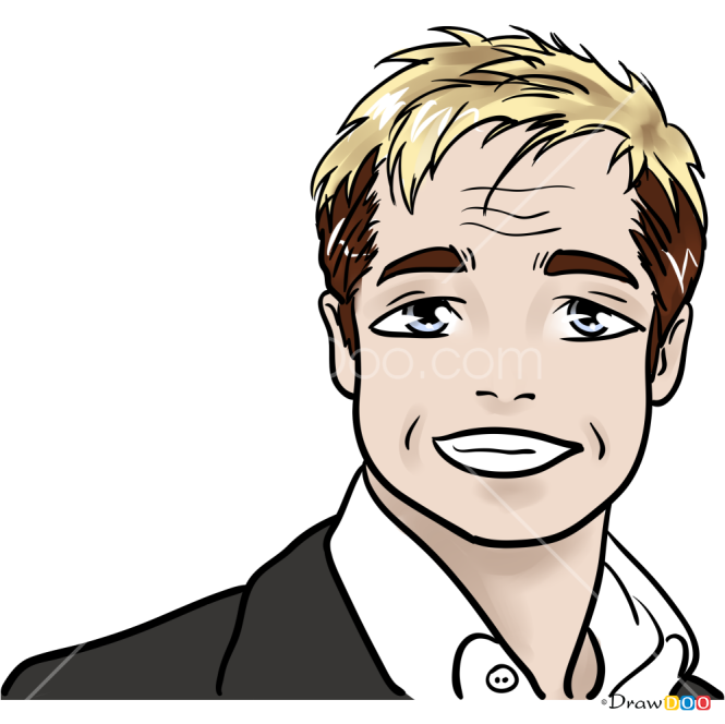 How to Draw Brad Pitt, Celebrities Anime