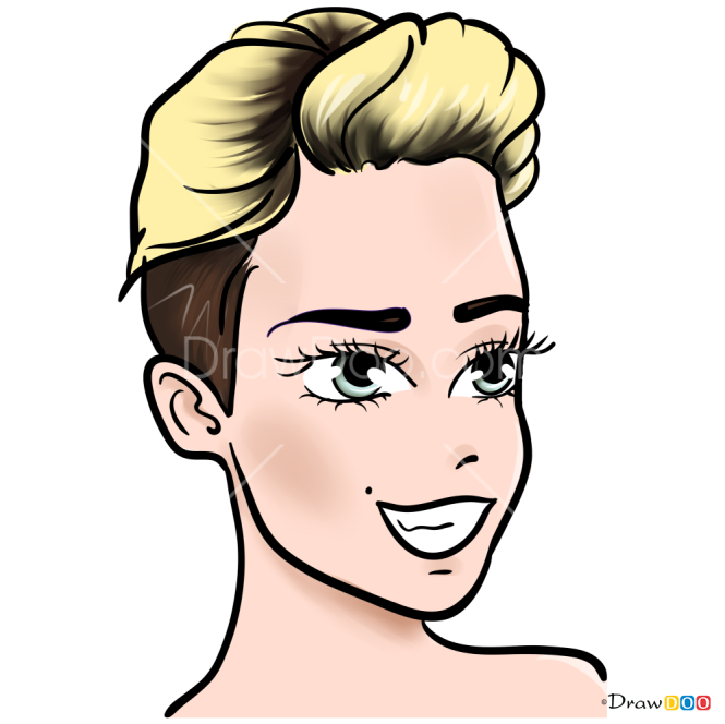 How to Draw Miley Cyrus, Celebrities Anime