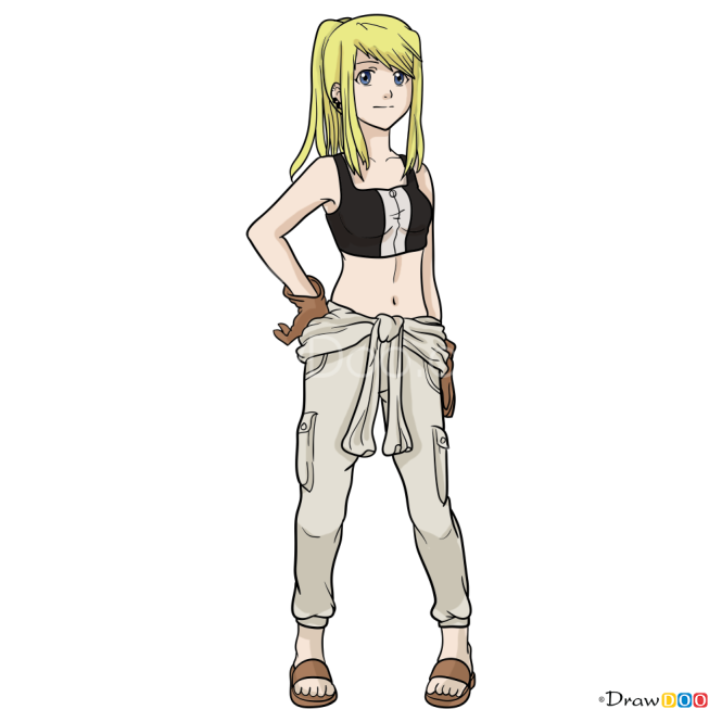 How to Draw Winry Rockbell, Anime Girls