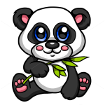 How to Draw Baby Panda, Cute Anime Animals