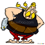 How to Draw Unhygienix, Asterix and Obelix