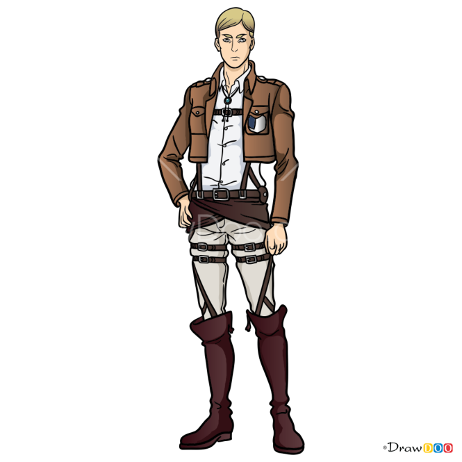 How to Draw Erwin Smith, Attack On Titan