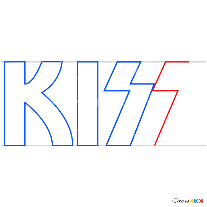 How to Draw Kiss, Bands Logos
