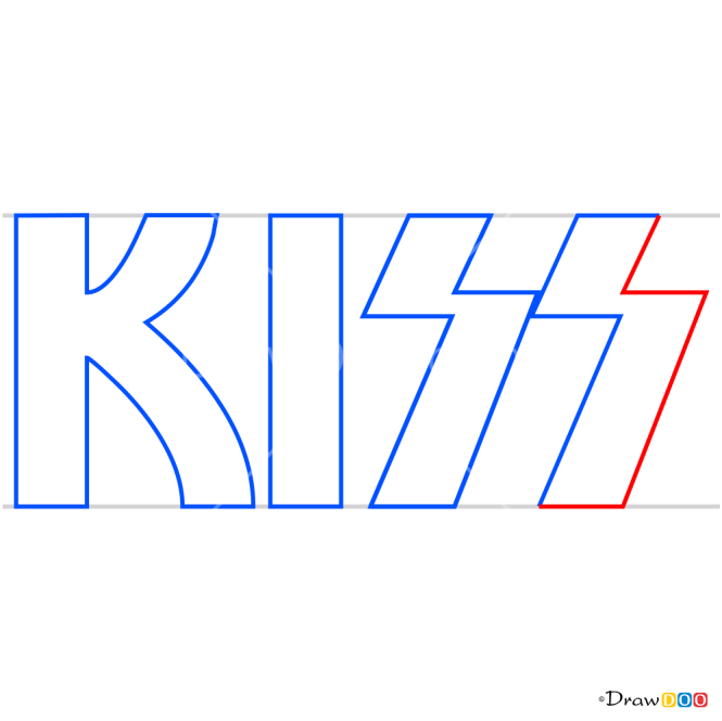How to Draw Kiss, Bands Logos