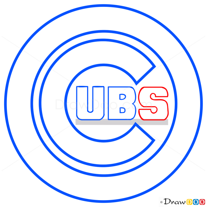 How to Draw Chicago Cubs, Baseball Logos