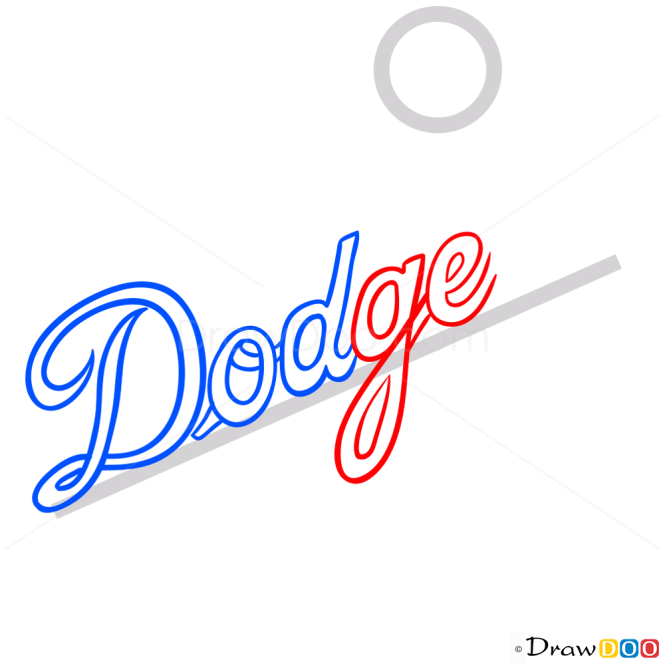 How to Draw Los Angeles Dodgers, Baseball Logos