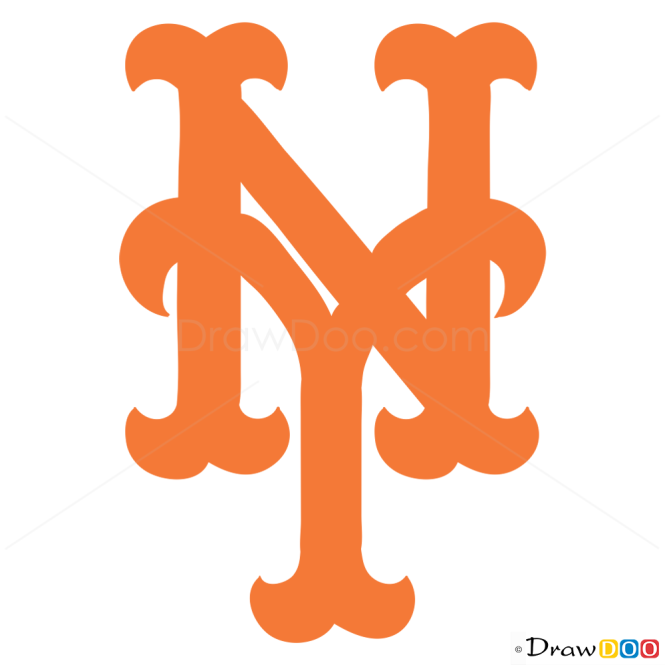 How to Draw New York Mets, Baseball Logos