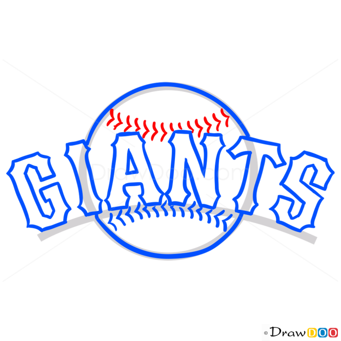 How to Draw S.F Giants, Baseball Logos