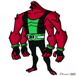 How to Draw Four Arms, Ben 10