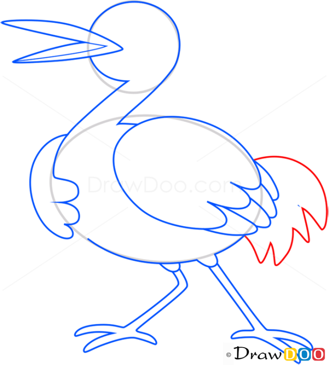 How to Draw Stork, Birds