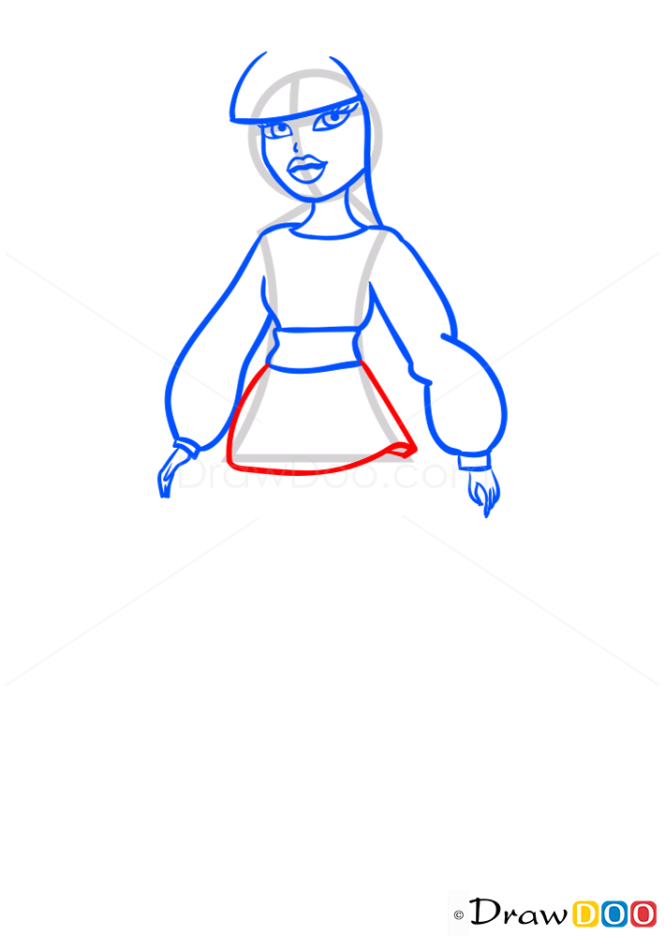How to Draw Sasha Core Doll, Bratz
