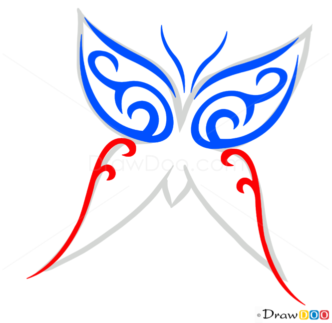 How to Draw Butterfly Tattoo, Butterflies