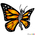 How to Draw Cute Butterfly, Butterflies