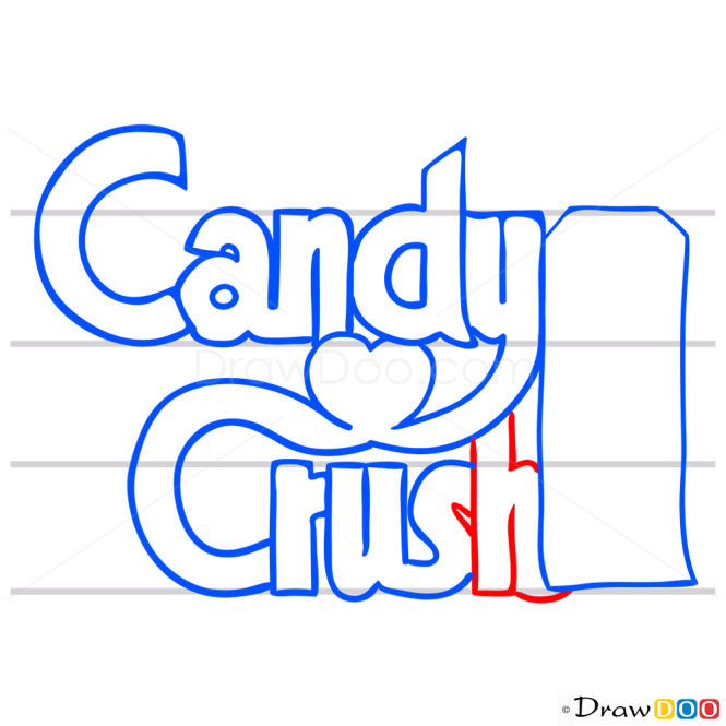 How to Draw Logo, Candy Crush