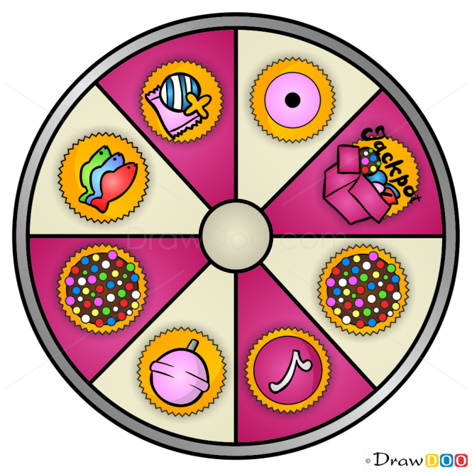 How to Draw Booster Wheel, Candy Crush