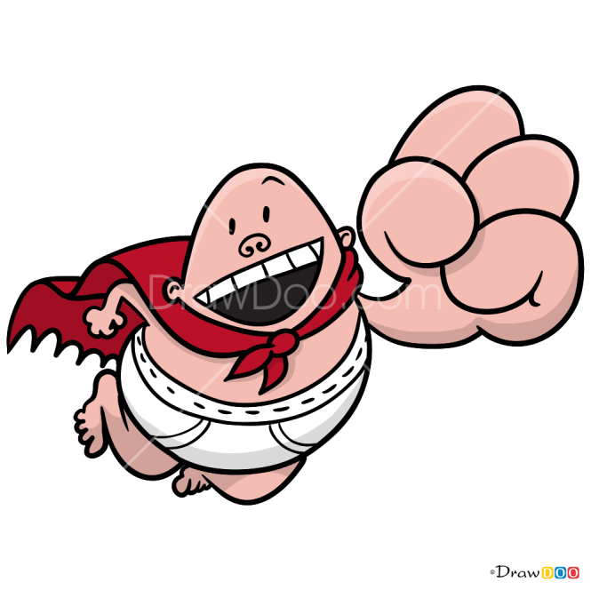 How to Draw Captain 3, Captain Underpants