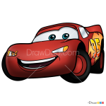 How to Draw Flash McQueen, Cars