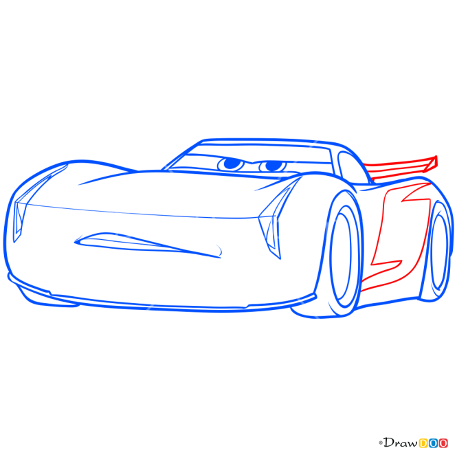 How to Draw Jackson Storm, Cars