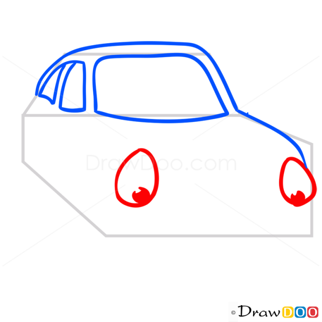How to Draw Gloomy Car, Cartoon Cars