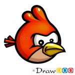 How to Draw Red Bird, Cartoon Characters