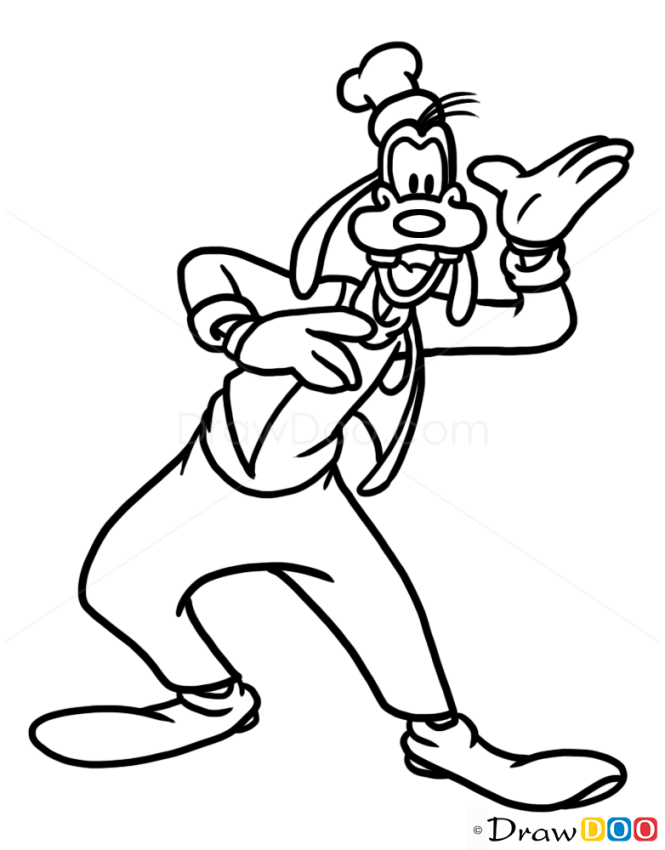 How to Draw Goofy, Cartoon Characters