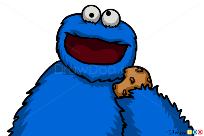 How to Draw Cookie Monster, Cartoon Characters
