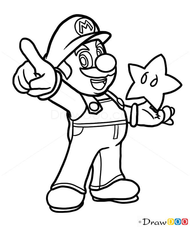 How to Draw Super Mario, Cartoon Characters
