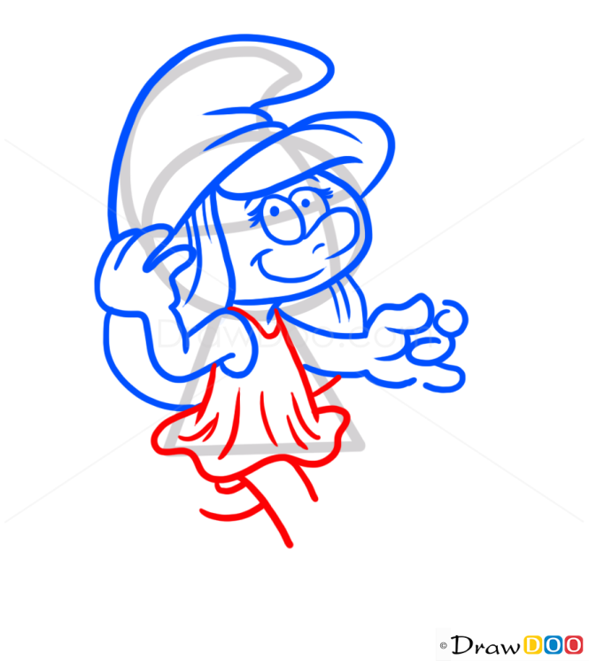 How to Draw Smurfette, Cartoon Characters