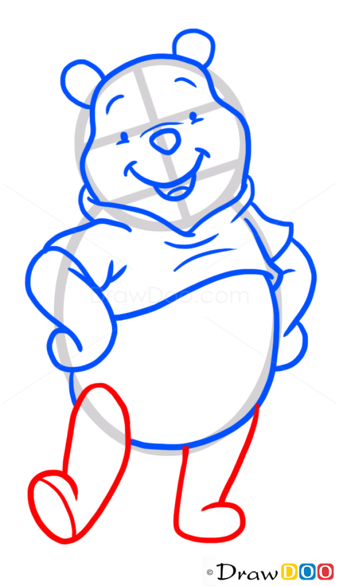 How to Draw Winnie The Pooh, Cartoon Characters