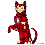 How to Draw Iron Cat, Cats Superheroes
