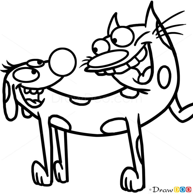 How to Draw Catdog, Cats and Kittens