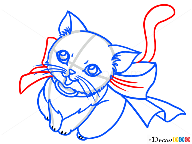 How to Draw Anime Kitten, Cats and Kittens