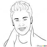 How to Draw MTV EMA, 2013, Justin Bieber
