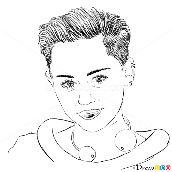 How to Draw American Music Awards, 2013, How to Draw Miley Cyrus