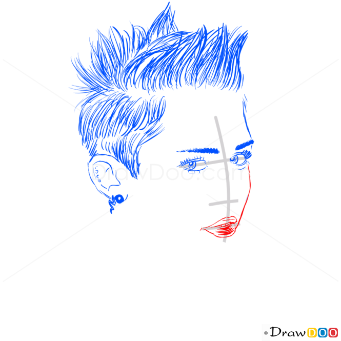 How to Draw V Magazine, Summer 2013, How to Draw Miley Cyrus