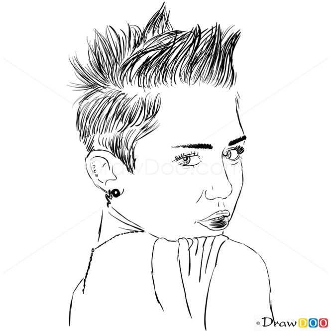 How to Draw V Magazine, Summer 2013, How to Draw Miley Cyrus