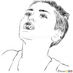 How to Draw Music Video, Wrecking Ball, How to Draw Miley Cyrus