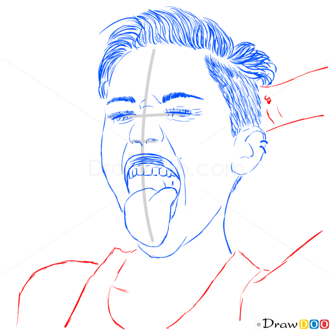 How to Draw Studio Photo By, Terry Richardson, How to Draw Miley Cyrus