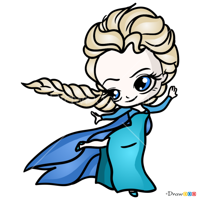How to Draw Snow Queen 1, Chibi