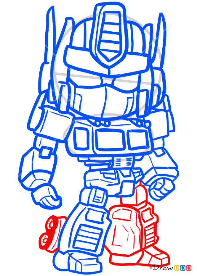 How to Draw Prime Robot, Chibi
