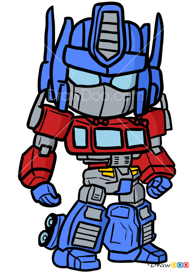 How to Draw Prime Robot, Chibi