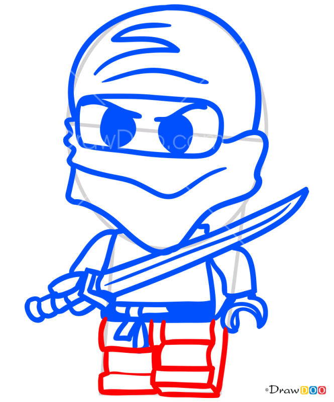 How to Draw Brick Ninja, Chibi