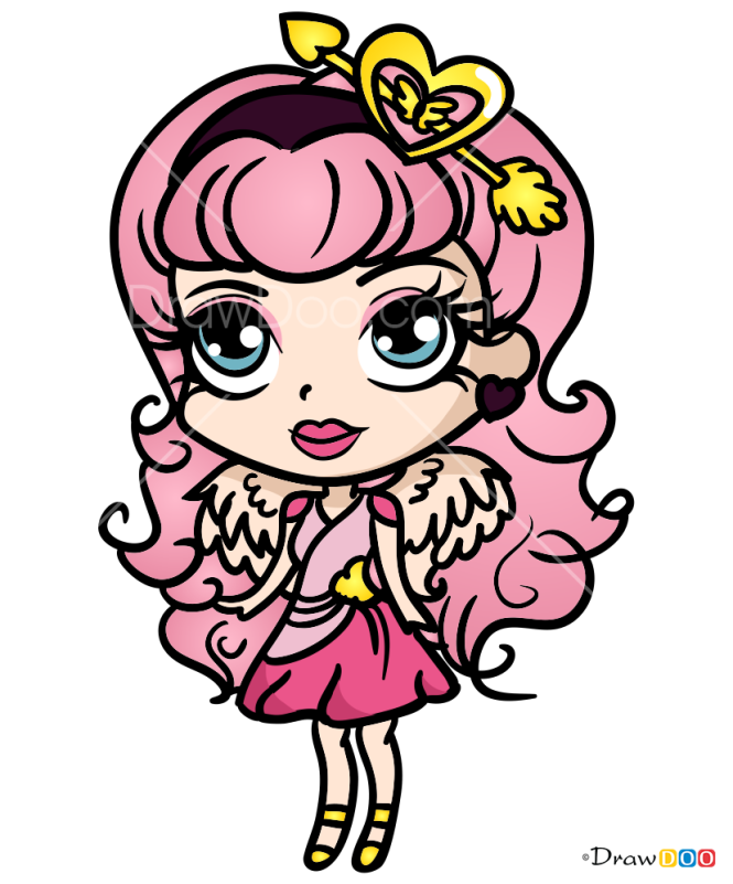 How to Draw Cupid Girl, Chibi