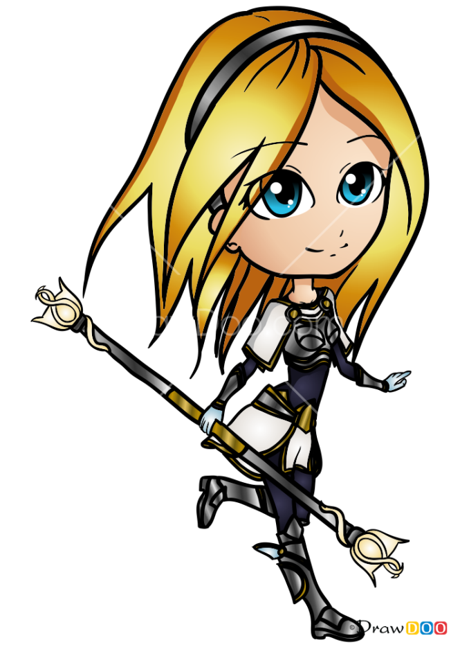 How to Draw Lux, LOL Chibi