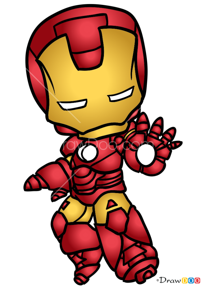 How to Draw Iron Man, Chibi Superheroes
