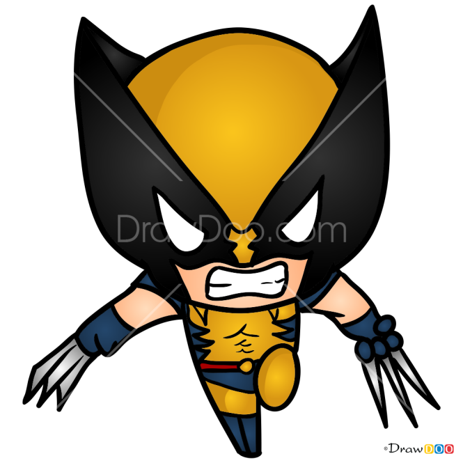 How to Draw Wolverine, Chibi Superheroes