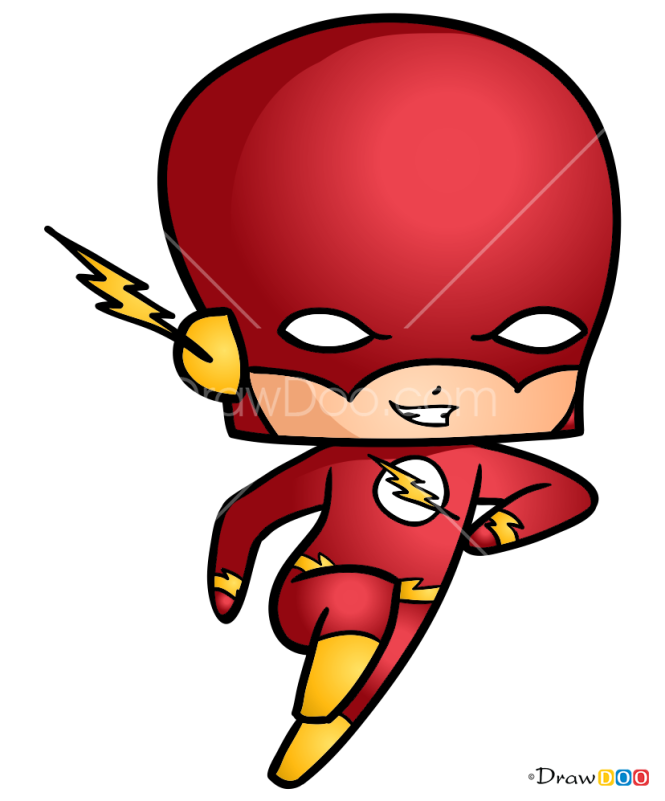 How to Draw Flash, Chibi Superheroes