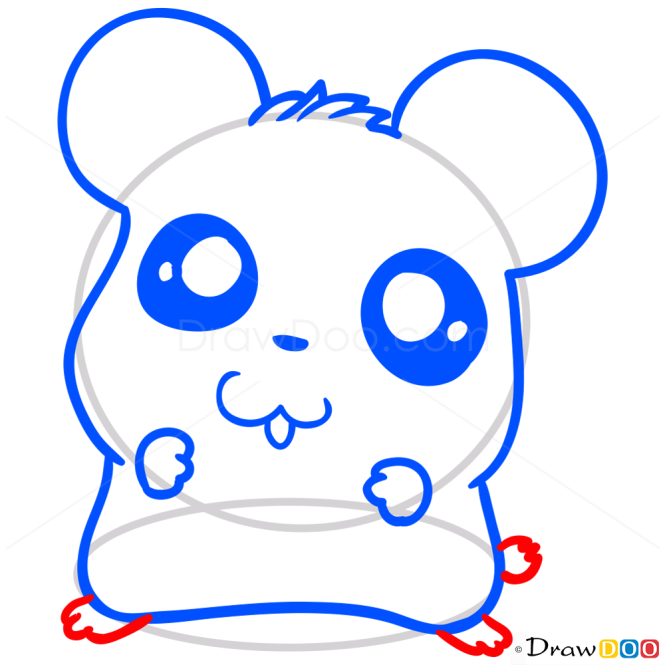 How to Draw Hamster, Chibi
