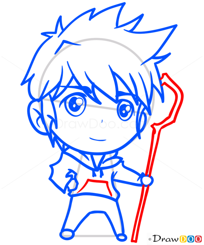 How to Draw Jack Frost, Chibi
