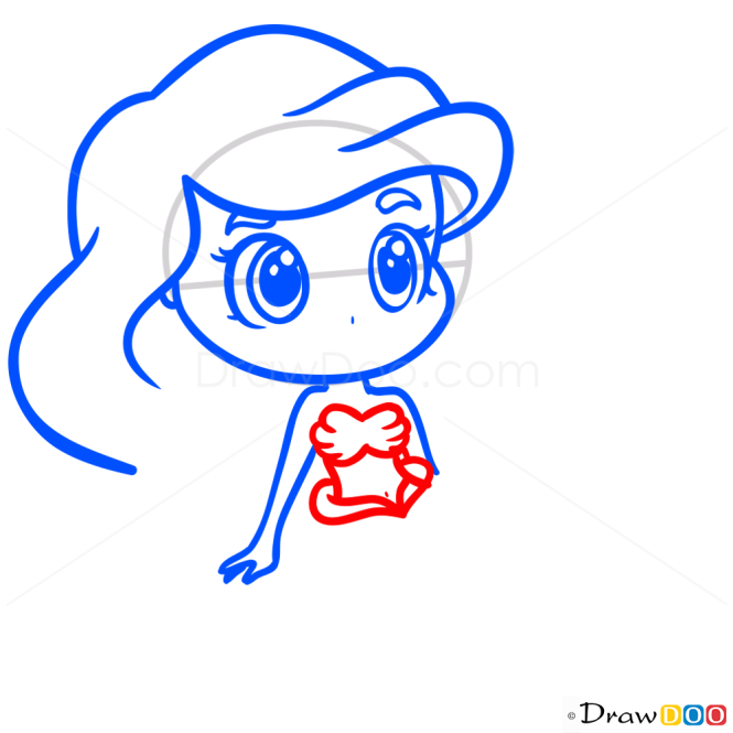 How to Draw Ariel, Chibi